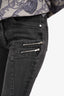 Saint Laurent Grey Wash Five Zipper Skinny Jeans Size 29