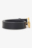 Gucci Black Leather Marmont 'GG' Belt Size 75