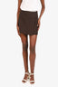 Blumarine Brown Wrap Skirt Size 38