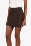 Blumarine Brown Wrap Skirt Size 38