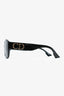 Christian Dior Black 'DDior' Oversized Sunglasses with CD Sides