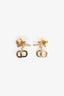 Christian Dior Gold Toned Crystal Embellished Claire D Lune Stud Earrings