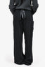 MM6 Maison Margiela Black Silk Contrast Stitch Pants Size 40