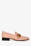 Gucci Pink Leather GG Marmont Square Toe Loafers Size 36.5