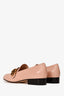 Gucci Pink Leather GG Marmont Square Toe Loafers Size 36.5