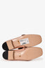 Gucci Pink Leather GG Marmont Square Toe Loafers Size 36.5