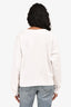 Moschino White Teddy Bear Printed Sweater Size 6 US