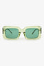 The Attico Green Acrylic Sunglasses