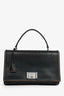 Prada Distressed Brown Vitello Daino Flap Top Handle