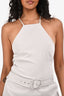 Meshki Grey Tie Up Belted Mini Dress Size S