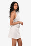 Meshki Grey Tie Up Belted Mini Dress Size S