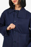 WE-AR4 Navy Blue 'Downtown Trucker' Jacket Size Small