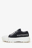 Louis Vuitton Black/White Mesh 'Vuitton' Low Top Sneakers Size 36 (As Is)