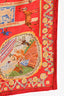 Hermès 2007 Red Silk Les Courses Scarf 90