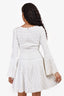 Alaïa White Long Sleeve Midi Dress Size 42