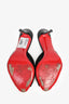 Christian Louboutin Black Texture Velour 'Me Dolly 100' Heels Size 41