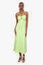 Jonathan Simkhai Green Eyelet Detaii Sleeveless Dress Size 10
