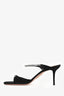 Aquazzura Black Suede Diamante Heels Size 37.5