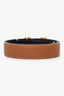 Hermès 2022 Gold/Black Reversible Leather Gold H Belt