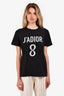 Christian Dior Black/Grey 'J'Adior 8' Short Sleeves T-Shirt Size S
