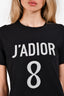 Christian Dior Black/Grey 'J'Adior 8' Short Sleeves T-Shirt Size S