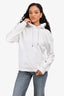 Christian Dior White Cotton 'CD Icon' Hooded Sweatshirt Size M Mens
