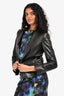 Vince Black Leather Shawl Collar Jacket Size 2