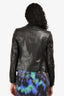Vince Black Leather Shawl Collar Jacket Size 2