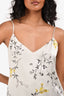 L'Agence Light Blue/Yellow Floral Silk Tank Top Size XS