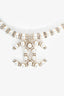 Pre-Loved Chanel™ 2021 Crystal + Pearls Look Big CC Necklace