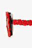 Dolce & Gabbana Black/Red Rose Embellished Square Sunglasses