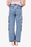 Denim Forum Blue Denim The 90's Millie High Raise Cargo Style Jeans Size 28