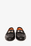 Hermès Black Leather Paris Loafers Size 37 (As Is)