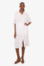 Lemaire White Short Sleeve Shirt Dress Size 36
