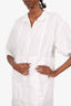 Lemaire White Short Sleeve Shirt Dress Size 36