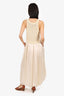 Schumacher Cream Knit/Pleated Sleeveless Dress Size 3