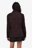 Pre-Loved Chanel™ 2002 Burgundy Wool Shirt Jacket Size 44