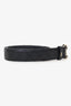 Pre-Loved Chanel™ Black Calfskin Quilted CC Chain Belt Size 62/26