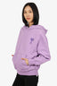 Ami Lilac Embroidered Hoodie Size M