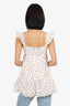 Reformation White Floral Print Jeune Mini Dress Size 0