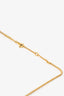 Celine Gold Tone Triomphe Rhinestone Necklace