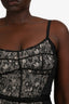 D&G by Dolce & Gabbana Black Lace Bustier Top Size 44