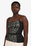 D&G by Dolce & Gabbana Black Lace Bustier Top Size 44