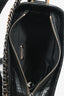 Pre-Loved Chanel™ 2019-20 Black Croc Embossed Leather Medium Gabrielle Crossbody Bag with Logo Strap