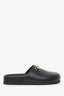 Gucci Black Leather Horsebit Mules Size 36