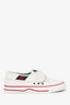 Gucci White Leather Low Top Tennis Sneakers Size 38