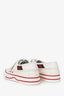 Gucci White Leather Low Top Tennis Sneakers Size 38