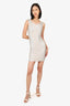 Herve Leger Silver Bandage Mini Dress Size XXS