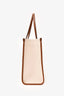Burberry Cream/Brown Canvas/Leather Small Freya Tote Bag