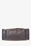 Goyard 2022 Blue Goyardine Canvas Sac Hardy PM Zip Tote with Pouch